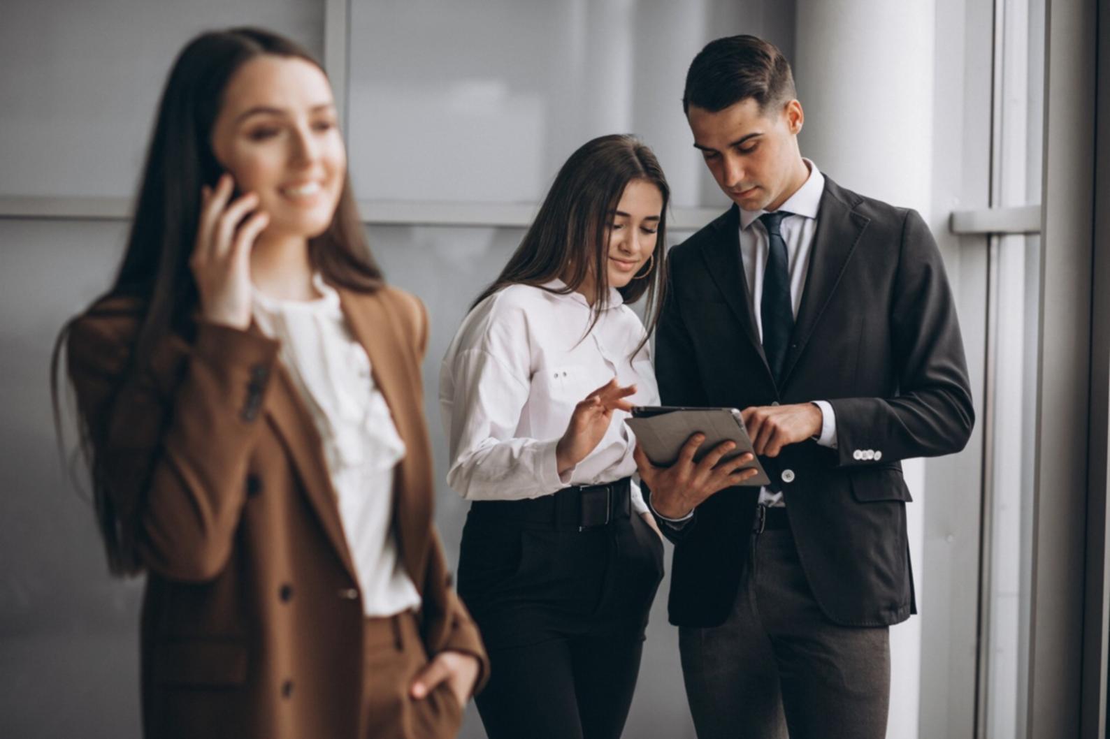 Financial planning session with business documents and analysis